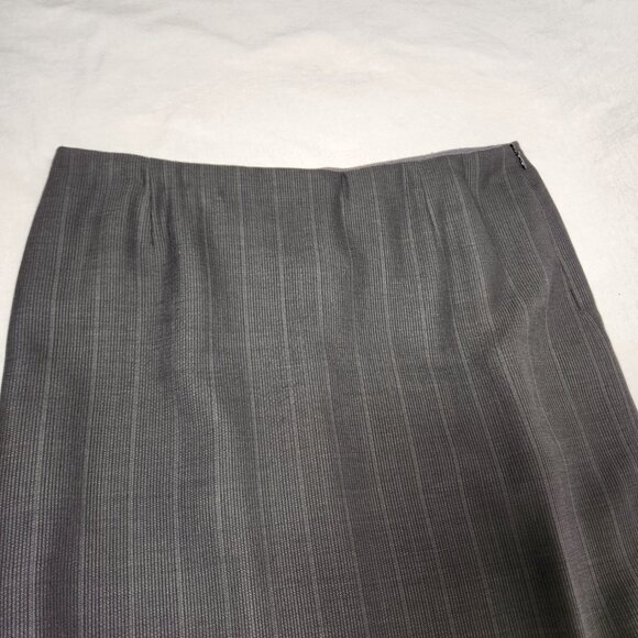 GIORGIO ARMANI Milano- Borgonuovo 21 Charcoal Pencil Midi Skirt Size EU 48 USA14 - Picture 9 of 16